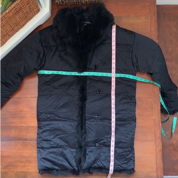 Ralph Lauren Black Label Shearling Lined Silk Parka in Black - Picture 6 of 16